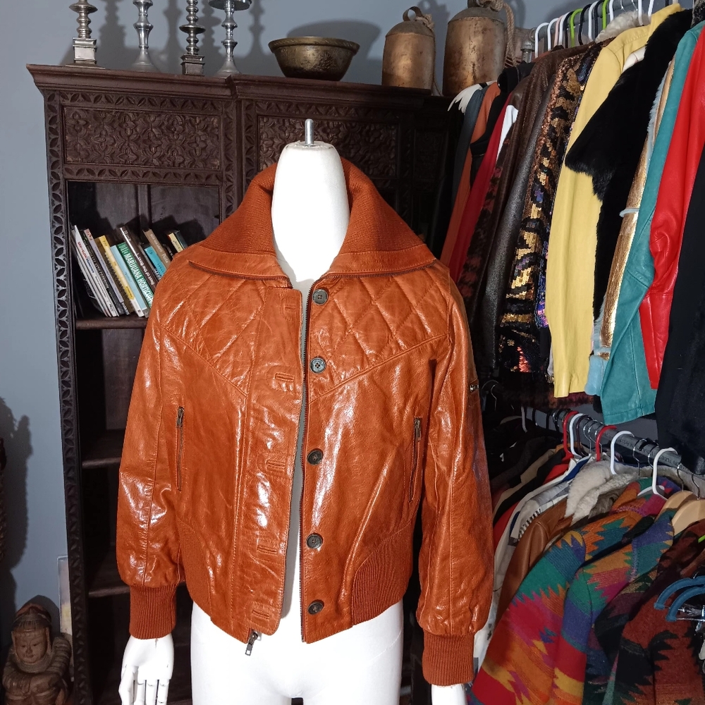 Early 00s American Basic Leather Jacket - image 8
